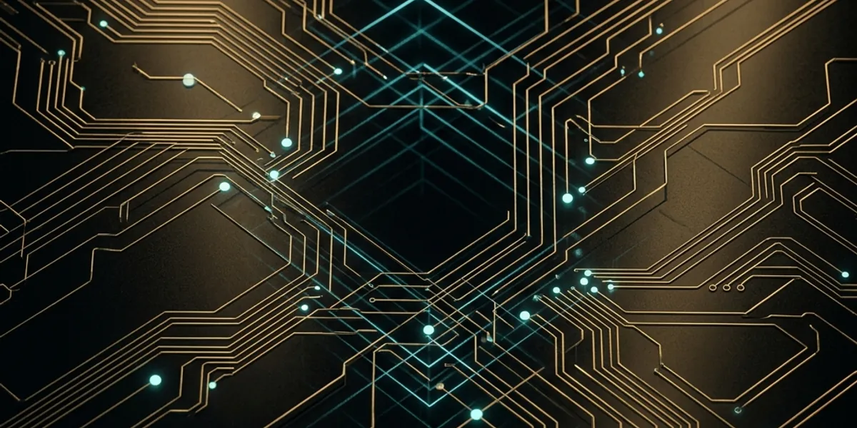 IZONE TECH Cybernetic High-Tech Circuit Background